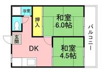 大阪府堺市西区鳳北町6(アパート)の賃貸物件の間取り