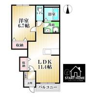 ペットピア春日の間取り