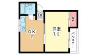 大阪府豊中市曽根西町3(マンション)の賃貸物件の間取り