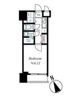 東京都中央区築地2(マンション)の賃貸物件の間取り