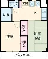 東京都墨田区千歳3(マンション)の賃貸物件の間取り