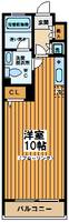 東京都杉並区方南1(マンション)の賃貸物件の間取り