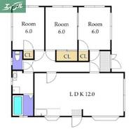 岡山県岡山市北区日吉町(一戸建)の賃貸物件の間取り