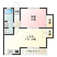 徳島県徳島市中央通2(マンション)の賃貸物件の間取り