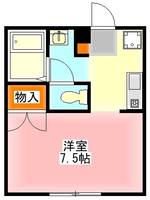 東京都日野市日野台5(アパート)の賃貸物件の間取り