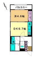 東京都立川市柴崎町3(アパート)の賃貸物件の間取り