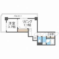 PRIME URBAN札幌 RIVER FRONTの間取り