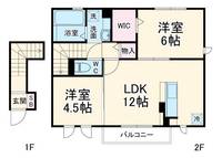 maison楓IIの間取り