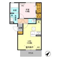 栃木県足利市福居町(アパート)の賃貸物件の間取り