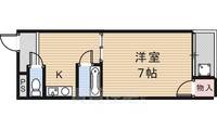 大阪府摂津市香露園(マンション)の賃貸物件の間取り