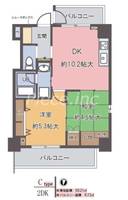エムズレジデンスうめきたの間取り