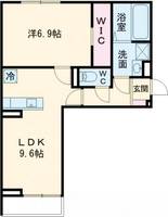 滋賀県甲賀市水口町八坂(アパート)の賃貸物件の間取り