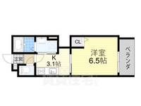 大阪府高槻市古曽部町3(アパート)の賃貸物件の間取り