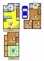 東京都中野区南台4(一戸建)の賃貸物件の間取り
