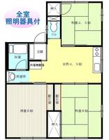 シティーハイムコカツ B棟の間取り