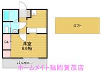 福岡県福岡市早良区田村2(アパート)の賃貸物件の間取り