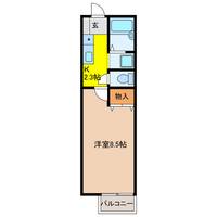 岐阜県岐阜市水海道4(アパート)の賃貸物件の間取り