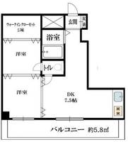 第22宮庭マンションの間取り