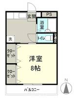 長野県松本市野溝東1(アパート)の賃貸物件の間取り