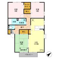 栃木県宇都宮市野沢町(アパート)の賃貸物件の間取り