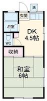 鶴神ハイツの間取り