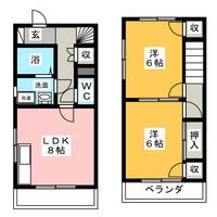 ジュネスフジシロ Fの間取り