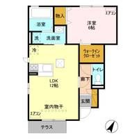 群馬県高崎市八千代町4(アパート)の賃貸物件の間取り