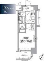 大阪府大阪市西区川口3(マンション)の賃貸物件の間取り