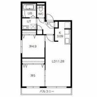 フェーラシュヴァル平岸の間取り