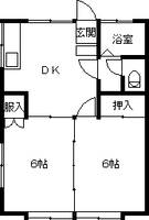 ハイツ江北の間取り