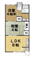 コーポラスなるせIの間取り