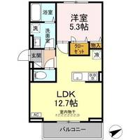 広島県福山市北本庄2(アパート)の賃貸物件の間取り