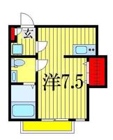 千葉県船橋市宮本1(アパート)の賃貸物件の間取り