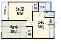 元島田荘Aの間取り