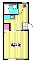 東京都中野区中央5(アパート)の賃貸物件の間取り