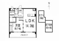 福岡県福岡市城南区南片江6(マンション)の賃貸物件の間取り