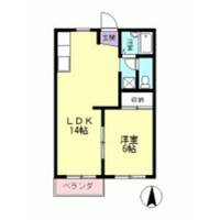 コーポあかつきB棟の間取り