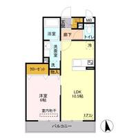 埼玉県越谷市蒲生3(アパート)の賃貸物件の間取り