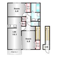 ブレシア カツラの間取り