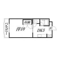 静岡県浜松市中央区芳川町(マンション)の賃貸物件の間取り