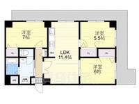 サンポートハイム堺の間取り