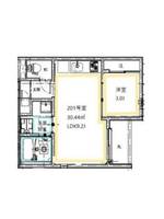 熊本県熊本市中央区琴平本町(アパート)の賃貸物件の間取り