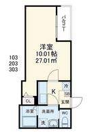 埼玉県川越市新宿町3(アパート)の賃貸物件の間取り