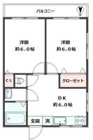 東京都足立区鹿浜3(マンション)の賃貸物件の間取り