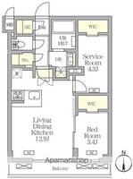 アジールコート都立大学の間取り