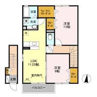 栃木県栃木市大平町富田(アパート)の賃貸物件の間取り