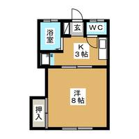 上松ハウス B棟の間取り