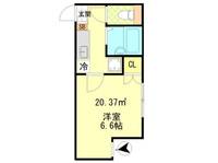 東京都大田区羽田3(アパート)の賃貸物件の間取り
