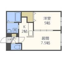 北海道札幌市中央区南十条西8(マンション)の賃貸物件の間取り