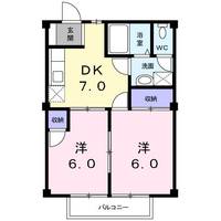 福島県須賀川市古舘(アパート)の賃貸物件の間取り